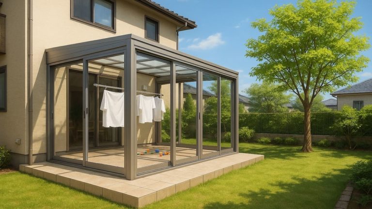 湘南の戸建て外構に施工されたテラス囲い・サンルームのイメージ