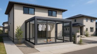 鈴鹿市の戸建て外構に施工されたテラス囲い・サンルームのイメージ