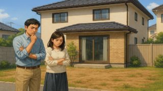 戸田市の外構工事の失敗にがっかりする夫婦のイメージ