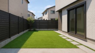 豊島区の戸建て外構に施工された人工芝のイメージ