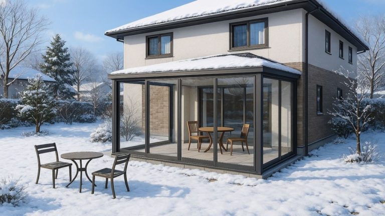 上田市の戸建て外構に施工されたテラス囲い・サンルームのイメージ