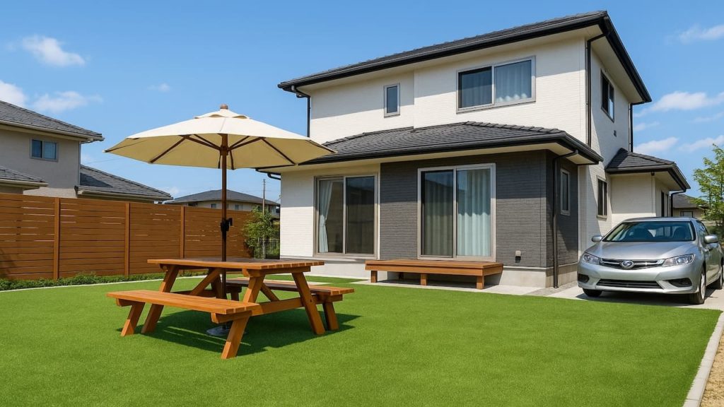 【宇都宮市】庭の人工芝の費用目安｜家族みんなが使いやすい配置5つ
