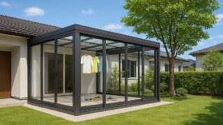 大和市の戸建て外構に施工されたテラス囲い・サンルームのイメージ