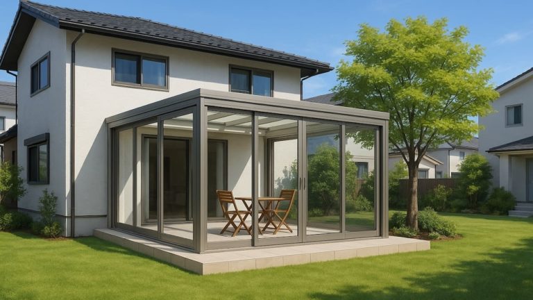 横須賀市の戸建て外構に施工されたテラス囲い・サンルームのイメージ