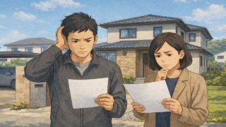 足利市で夫婦が外構見積もりで悩んでいるイメージ