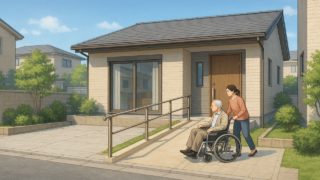 【厚木市】外構をバリアフリー化する工夫5つ|今やるか後回しか決める基準 厚木市の戸建てに施工されたバリアフリー外構のイメージ