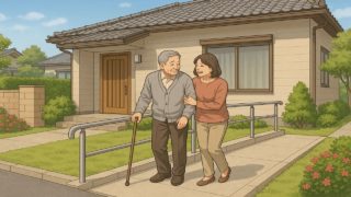 【千葉県】外構バリアフリー工事例5選|今やるか後回しか決める基準 千葉県の戸建てに施工されたバリアフリー外構のイメージ