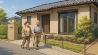 【筑西市】外構バリアフリーにするコツ5選|介護用に見せないおしゃれ外構 筑西市の戸建てに施工されたバリアフリー外構のイメージ