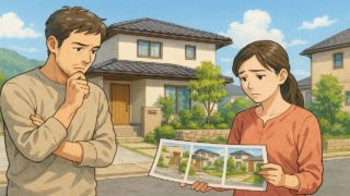 藤枝市で夫婦が外構業者の選び方と探し方を考えているイメージ