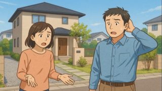 藤枝市で夫婦が外構トラブルで困っているイメージ