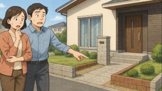 ふじみ野市で夫婦が外構トラブルで困っているイメージ