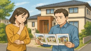 【福岡県】外構業者の選び方と探し方を解説|管理が楽になる実践5コツ 福岡県で夫婦が外構業者の選び方と探し方を考えているイメージ