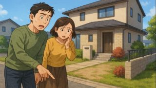 船橋市で夫婦が外構トラブルで困っているイメージ