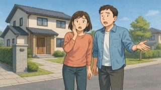群馬県で夫婦が外構トラブルで困っているイメージ