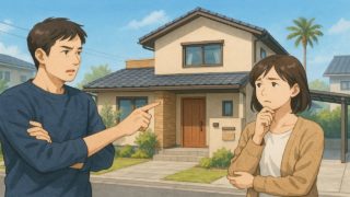 【浜松市】外構業者の選び方&探し方|ラクになる時短術5ポイント 浜松市で夫婦が外構業者の選び方と探し方を考えているイメージ