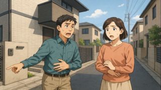 【東久留米市】外構工事のトラブル5個|予算オーバー続出の原因 東久留米市で夫婦が外構トラブルで困っているイメージ