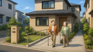 【東村山市】外構バリアフリー工事のコツ5選|通路で迷わない歩行動線 東村山市の戸建てに施工されたバリアフリー外構のイメージ