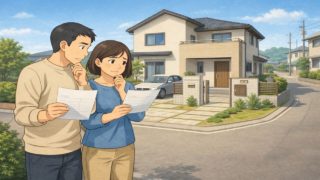 市原市で夫婦が外構見積もりで悩んでいるイメージ