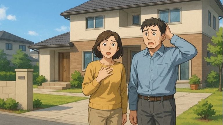 市原市で夫婦が外構トラブルで困っているイメージ