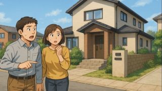 【市川市】外構トラブルで要注意5選|トラブル連発の危険条件 市川市で夫婦が外構トラブルで困っているイメージ