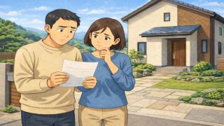 伊賀市で夫婦が外構見積もりで悩んでいるイメージ