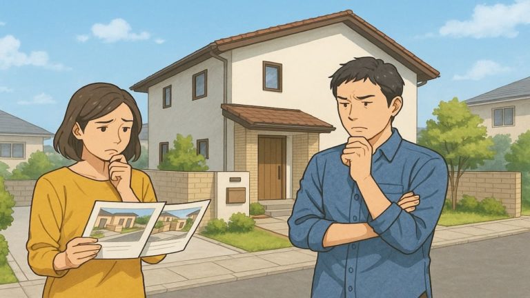 飯塚市で夫婦が外構業者の選び方と探し方を考えているイメージ