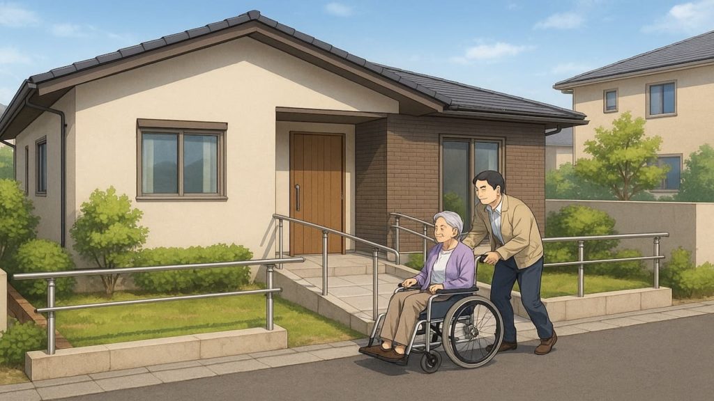 【生駒市】外構のバリアフリー対応策5つ｜駐車場から玄関まで楽に動く