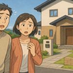 生駒市で夫婦が外構トラブルで困っているイメージ