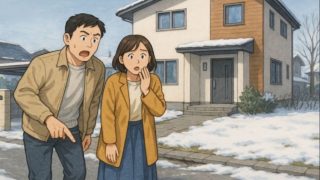 射水市で夫婦が外構トラブルで困っているイメージ