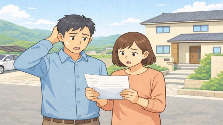 諫早市で夫婦が外構見積もりで悩んでいるイメージ