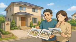 伊勢原市で夫婦が外構業者の選び方と探し方を考えているイメージ