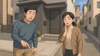 板橋区で夫婦が外構トラブルで困っているイメージ