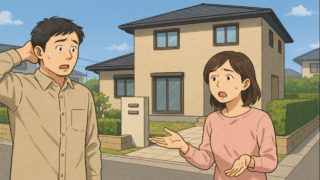 伊丹市で夫婦が外構トラブルで困っているイメージ