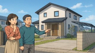 【いわき市】外構で起きるトラブル5例|子育て世代が後悔した点 いわき市で夫婦が外構トラブルで困っているイメージ