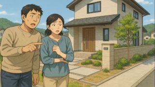 岩国市で夫婦が外構トラブルで困っているイメージ