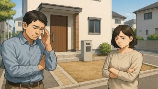 和泉市の外構工事の失敗にがっかりする夫婦のイメージ 新築外構でありがちな失敗5つ｜共働き家庭が後悔するポイント 外構の失敗例5選｜クレームにつながりやすいパターン 外構工事でよくある失敗5つ｜将来のコストを見落とした決め方 庭まわりの外構失敗5パターン｜水やりが面倒になってしまう原因 外構費用で起こりがちな失敗5つ｜値引き交渉だけに集中する危険 新築外構でありがちな失敗5つ｜ローン計画と合わせた判断軸 庭のある外構の失敗5選｜使わない場所に金をかけた例 外構リフォームの失敗例5つ｜相談内容と完成形がずれるプロセス 外構の失敗例5選｜安さだけで選ばないための着眼点 外構の失敗例5選｜その場しのぎで決めて後悔する流れ 新築外構でありがちな失敗5つ｜本体価格に隠れた費用の見抜き方 外構デザインの失敗例5選｜写真重視で決めてしまったケース 外構工事でよくある失敗5つ｜ハウスメーカー任せにした結果 新築外構でありがちな失敗5つ｜数年後に手入れが追いつかない例 外構費用で起こりがちな失敗5つ｜予算オーバーを防ぐ視点 外構レイアウトの失敗5コ｜玄関まわりがごちゃついて見える原因 庭まわりの外構失敗5パターン｜生活感が出すぎてしまう配置 外構工事でよくある失敗5つ｜共働きでも使いやすい外回りの条件 駐車場まわりの外構失敗5選｜車の買い替えで困るつくり 外構工事でよくある失敗5つ｜図面が分からないまま進めたケース