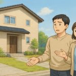 出雲市で夫婦が外構トラブルで困っているイメージ