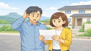 香川県で夫婦が外構見積もりで悩んでいるイメージ