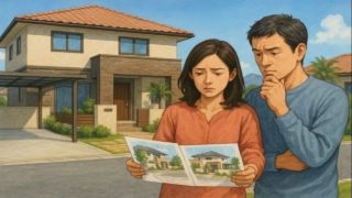 鹿児島県で夫婦が外構業者の選び方と探し方を考えているイメージ