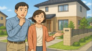 【鹿児島県】外構で注意したいトラブル5例|工事後に態度が変わるパターン 鹿児島県で夫婦が外構トラブルで困っているイメージ