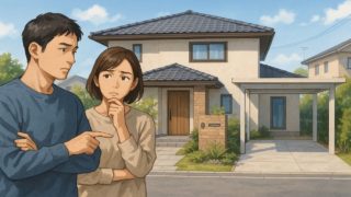 【掛川市】外構業者の選び方と探し方を整理|管理が楽になる実践5コツ 掛川市で夫婦が外構業者の選び方と探し方を考えているイメージ