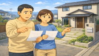 【加古川市】外構見積もりの決め手5個|担当の力量が分かる質問集 加古川市で夫婦が外構見積もりで悩んでいるイメージ