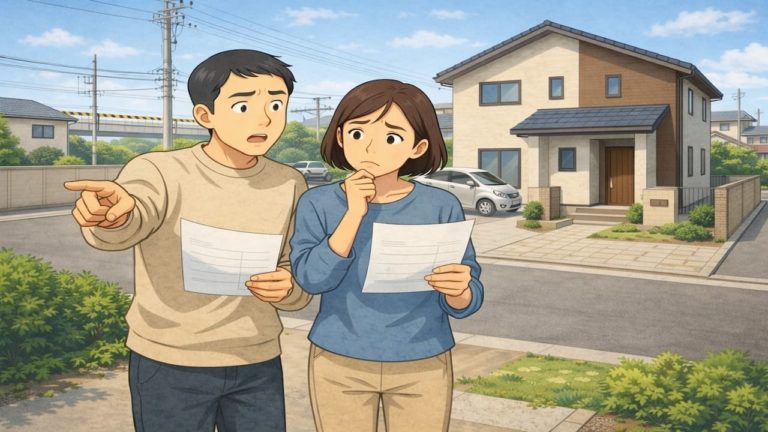 鎌ケ谷市で夫婦が外構見積もりで悩んでいるイメージ