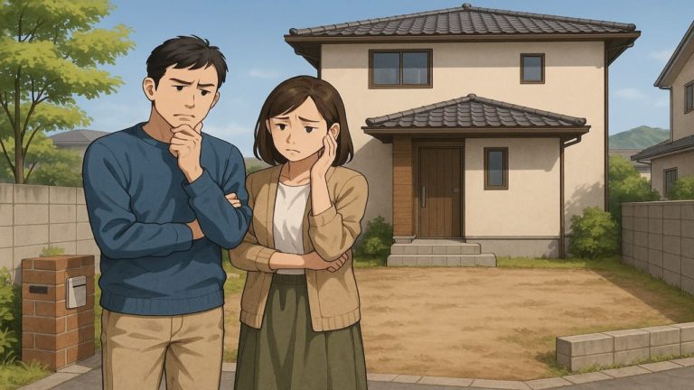 亀岡市の外構工事の失敗にがっかりする夫婦のイメージ 新築外構でありがちな失敗5つ｜共働き家庭が後悔するポイント 外構の失敗例5選｜クレームにつながりやすいパターン 外構工事でよくある失敗5つ｜将来のコストを見落とした決め方 庭まわりの外構失敗5パターン｜水やりが面倒になってしまう原因 外構費用で起こりがちな失敗5つ｜値引き交渉だけに集中する危険 新築外構でありがちな失敗5つ｜ローン計画と合わせた判断軸 庭のある外構の失敗5選｜使わない場所に金をかけた例 外構リフォームの失敗例5つ｜相談内容と完成形がずれるプロセス 外構の失敗例5選｜安さだけで選ばないための着眼点 外構の失敗例5選｜その場しのぎで決めて後悔する流れ 新築外構でありがちな失敗5つ｜本体価格に隠れた費用の見抜き方 外構デザインの失敗例5選｜写真重視で決めてしまったケース 外構工事でよくある失敗5つ｜ハウスメーカー任せにした結果 新築外構でありがちな失敗5つ｜数年後に手入れが追いつかない例 外構費用で起こりがちな失敗5つ｜予算オーバーを防ぐ視点 外構レイアウトの失敗5コ｜玄関まわりがごちゃついて見える原因 庭まわりの外構失敗5パターン｜生活感が出すぎてしまう配置 外構工事でよくある失敗5つ｜共働きでも使いやすい外回りの条件 駐車場まわりの外構失敗5選｜車の買い替えで困るつくり 外構工事でよくある失敗5つ｜図面が分からないまま進めたケース