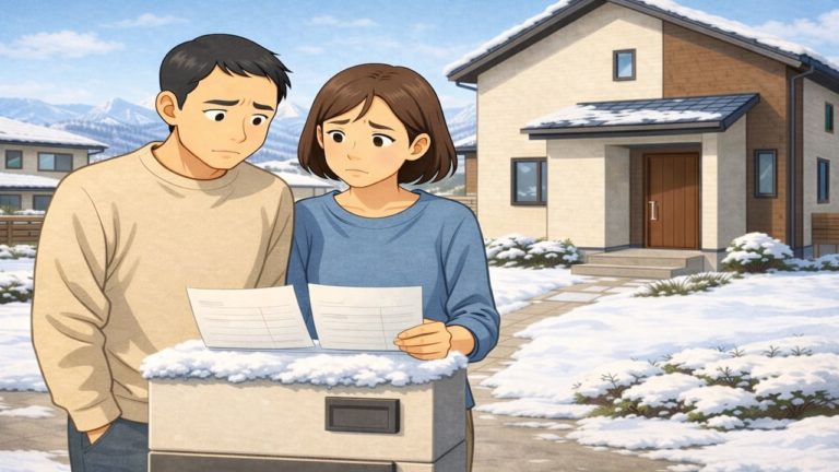 金沢市で夫婦が外構見積もりで悩んでいるイメージ