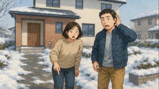 【金沢市】外構で起きるトラブル5例|見積のどこを疑うべきか? 金沢市で夫婦が外構トラブルで困っているイメージ