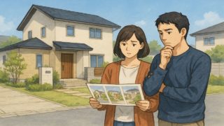 【鹿沼市】外構業者の選び方と探し方の基本|初心者向け基本の5ステップ 鹿沼市で夫婦が外構業者の選び方と探し方を考えているイメージ