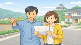 【唐津市】外構見積もりのトラブル5選|追加請求より怖い保証の空白 唐津市で夫婦が外構見積もりで悩んでいるイメージ