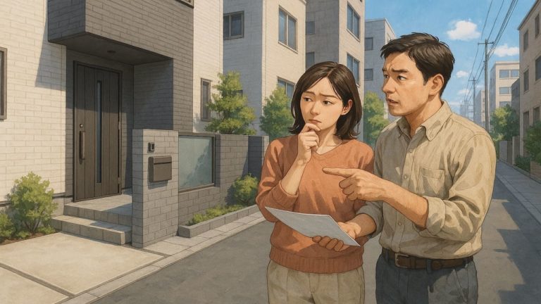 葛飾区で夫婦が外構業者の選び方と探し方を考えているイメージ