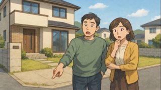 君津市で夫婦が外構トラブルで困っているイメージ